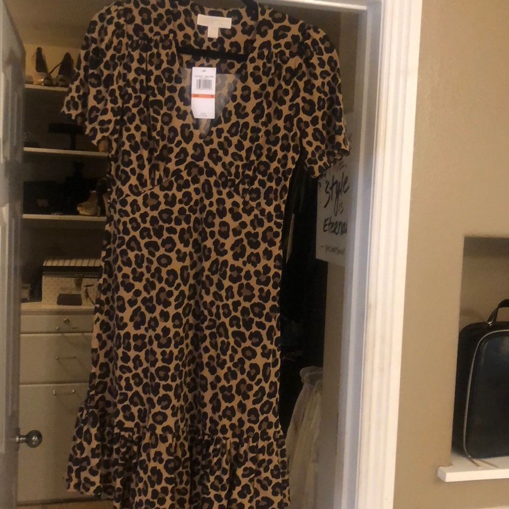 Size  (S) Leopard print Michael Kors dress.  New